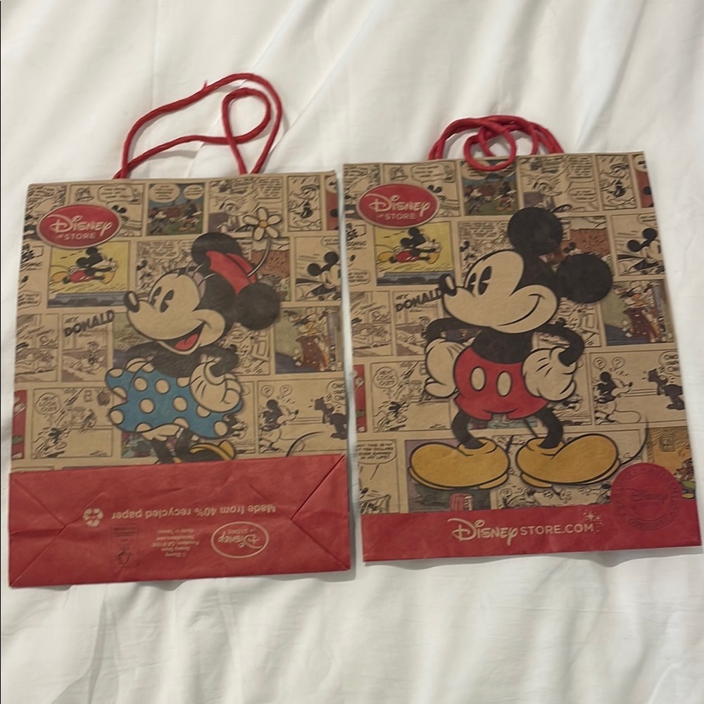 Disney Store Mickey and Minnie Gift Bags - Picture 1 of 2